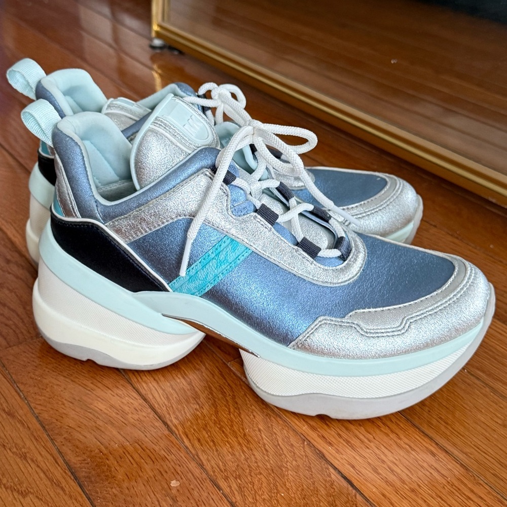 Micheal Kors Blue trainers the Olympia